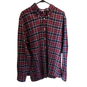 Brooks Brothers Men's XL‎ Red Plaid Button-Down Shirt Long Sleeve flannel